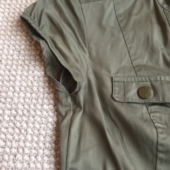 Military style cotton sheath dress - Picture 6 of 7